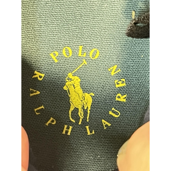 Polo Ralph Lauren Big Pony Sneakers Kids Size 2 Color Block Slip-On Canvas - Picture 4 of 14